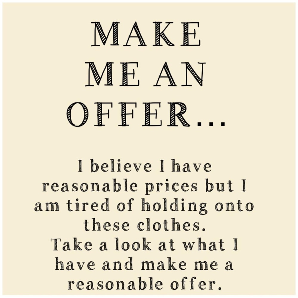 Prices are negotiable